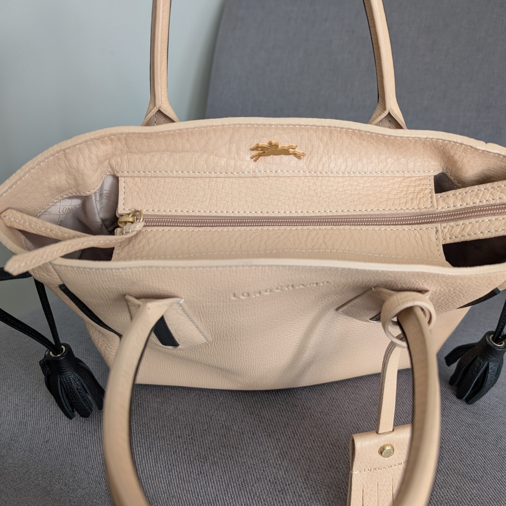 Longchamp Small Penelope Leather Tote Bag - Picture 5 of 10